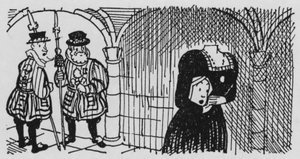 Ghost in the Tower of London (litho) av Pont