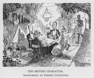 Den britiske karakteren, tilpasningsevne til fremmede forhold (litho)