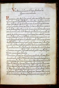 En side fra en historie om Syon-nonnenes peregrineringer, samlet i Lisboa på begynnelsen av 1600-tallet (vellum) av Portuguese School