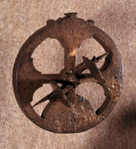 En astrolabium, et astronomisk måleinstrument brukt av navigatører. Laget i Portugal. 1648. av Portuguese School