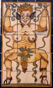 Bacchus - Flispanel Bacchus, portugisisk fabrikk av Portuguese School