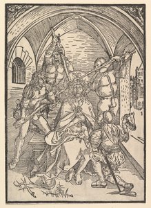 Kristus kronet med torner, ca. 1500. av Possibly Albrecht Dürer