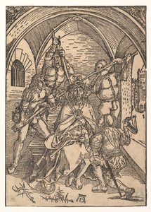 Kristus kronet med torner, ca. 1500. av Possibly Albrecht Dürer