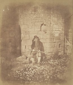 The Old Gamekeeper, ca. 1844. av Possibly by David Kinnebrook.