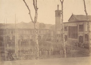 [Shahens palass, respekterer ShahFete de Salam, Teheran, Iran [samme a..., 1840-60-tallet.