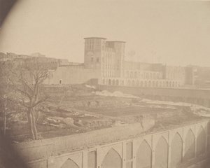 [Utsikt over Kermanshah, Kurdistans hovedstad], 1840-60-tallet.