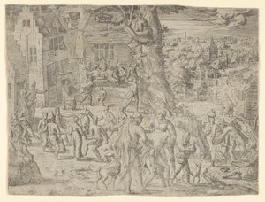 Landsbymessen, 1549., 1549. av Possibly by Peeter van der Borcht.