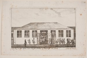 Frederik V besøker stallen og ridehuset ved Sorø Akademi av Poul Isac Grønvold