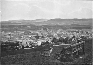 Kendal, fra slottet, c1896 av Poulton and Co