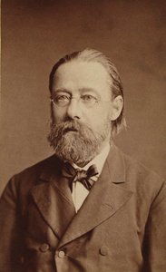 Portrett av komponisten Bedrich Smetana, 1878. av Prague . Photo studio J. Mulac