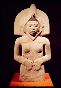 Kvinnelig fruktbarhetsfigur, Huaztec av Pre Columbian