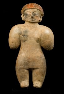Pre-columbiansk statuett / Chorrera-kunst (terrakotta)