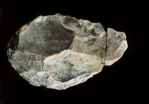 Dobbeltsidig flint, øvre paleolittisk (flint) av Prehistoric Prehistoric