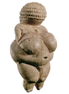 Venus av Willendorf, 23000 f.Kr. (Øvre paleolittisk) (kalkstein)