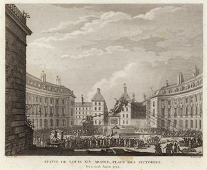 Statue av Louis XIV tatt ned på Place des Victoires