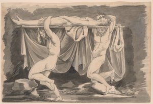 En helt født på en bier, fra The Master of Giants-porteføljen av Prince Hoare