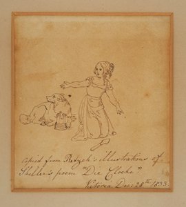 Skisse av prinsesse Victoria av Princess Royal (1840 1901) Victoria
