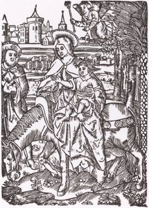 Flyturen til Egypt av Probably French 16th Century