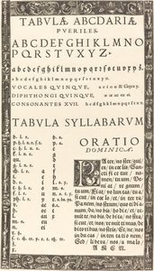 Alfabet for en Primer av Probably German 16th Century