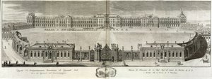Utsikt over Katarinapalasset i Tsarskoye Selo, 1761 av Prokofy Artemyevich Artemyev