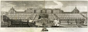 Utsikt over det store palasset i Peterhof, 1761 av Prokofy Artemyevich Artemyev
