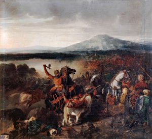 Roger I av Sicilia i slaget ved Cerami i 1061