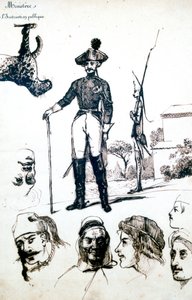 Studie, A soldiers rustning, c1823-1870
