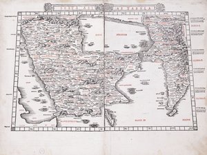 Det sjette kartet over Asia av Ptolemy