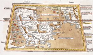 Sjette Asie Tabula, 1541 av Ptolemy