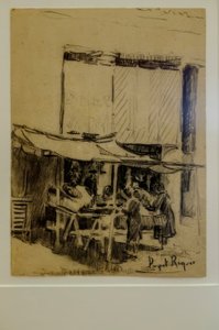 torget, Narcís Puget Riquer, kulltegning, Puget museum, edle huset til Can LLaudis, Dalt Vila, Ibiza, balearene, Spania