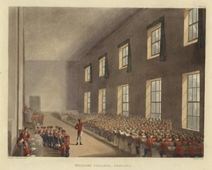 Militærhøgskolen av Pugin and Rowlandson