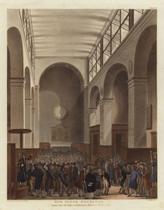 Ny børs av Pugin and Rowlandson