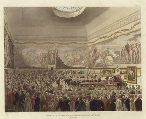 Society for stimulering av kunst av Pugin and Rowlandson