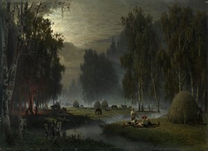 Hømakere. Kveldshvile av Pyotr Alexandrovich Sukhodolsky