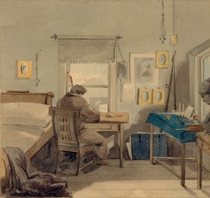 På jobb. I Pavel Nashchokin-huset, 1824