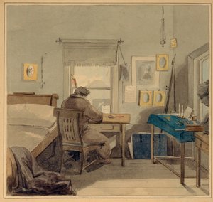 På jobb. I Pavel Nashchokin-huset, 1824