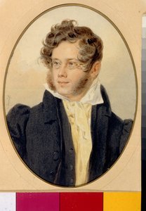 Portrait du Prince Piotr Andreievitch Viazemski (Pierre Wiazemsky) (1792-1878), poete russe (Portrett av poeten Prince Pyotr A. Vyazemsky). Oeuvre de Pyotr (Piotr) Fyodorovich Sokolov (Pierre Sokolov) (1791-1848) av Pyotr Fyodorovich Sokolov