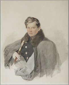 Portrett av grev Sergei Vasilyevich Trubetskoy 1815-1859, 1835 av Pyotr Fyodorovich Sokolov