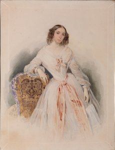 Portrett av Praskovia Nikolaevna Ryumina 1821-1897, 1847 av Pyotr Fyodorovich Sokolov