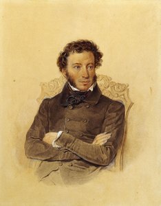 Portrett av poeten Aleksandr Sergeevich Pushkin, ca. 1830