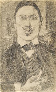 Portrett av maleren Nikolay Sapunov 1880-1912, 1912