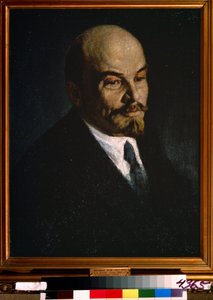 Portrett av Vladimir Lenin av Pyotr Ivanovich Kelin