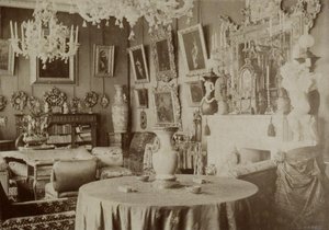 Stuen på Pyotr Durnovo' Dacha i Petersburg, 1880-tallet av Pyotr Pavlovich Durnovo