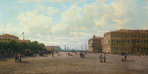 Slottsplassen i St. Petersburg, 1860-tallet.