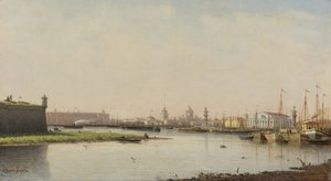 Utsikt over St. Petersburg av Pjotr ​​​​Petrowitsch Wereschtschagin