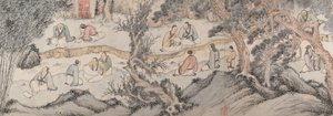 Samling ved Orchid Pavilion, datert til 1560. av Qian Gu