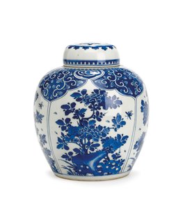 Ingefærkrukke og deksel, Kangxi-perioden, 1661-1722