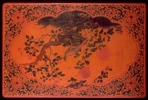 Bordplate, Kangxi-perioden (1662-1722) (lakkert tre og hampduk) (se også 272135)