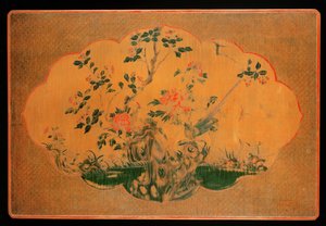 Bordplate, Kangxi-perioden (1662-1722) (lakkert tre og hampduk) (se også 272133)