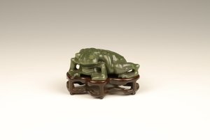 Paddestatuett (jade)